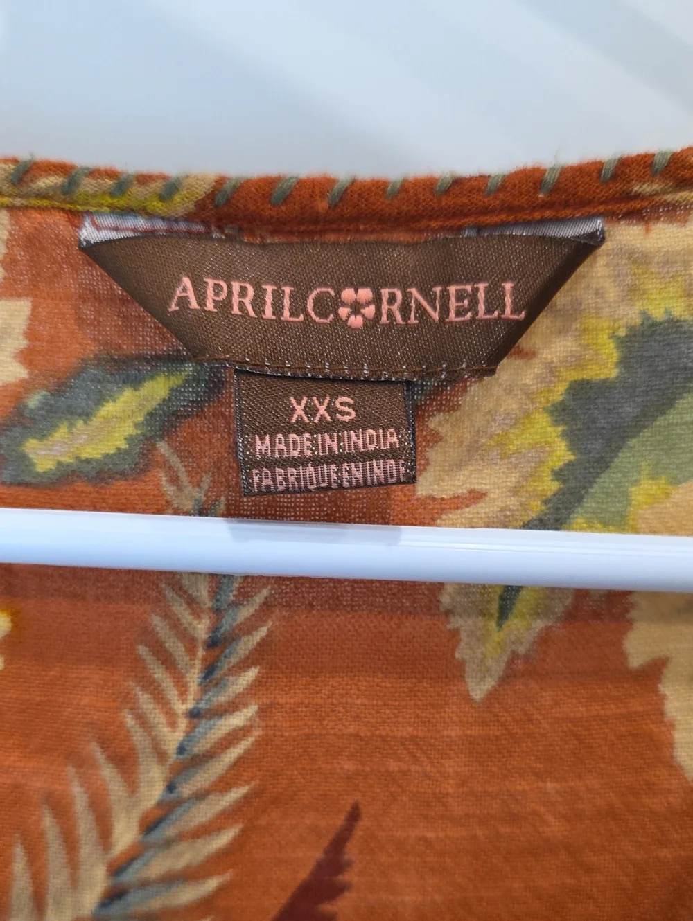 April Cornell Cottagecore Boho Forest-witch Fern Forest Autumn Midi Dress XXS